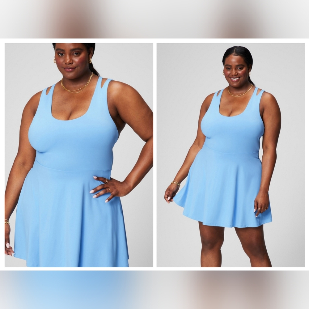 Fabletics Blue One Piece Swimwear with A-Line Silhouette
